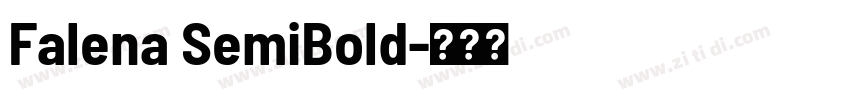 Falena SemiBold字体转换
